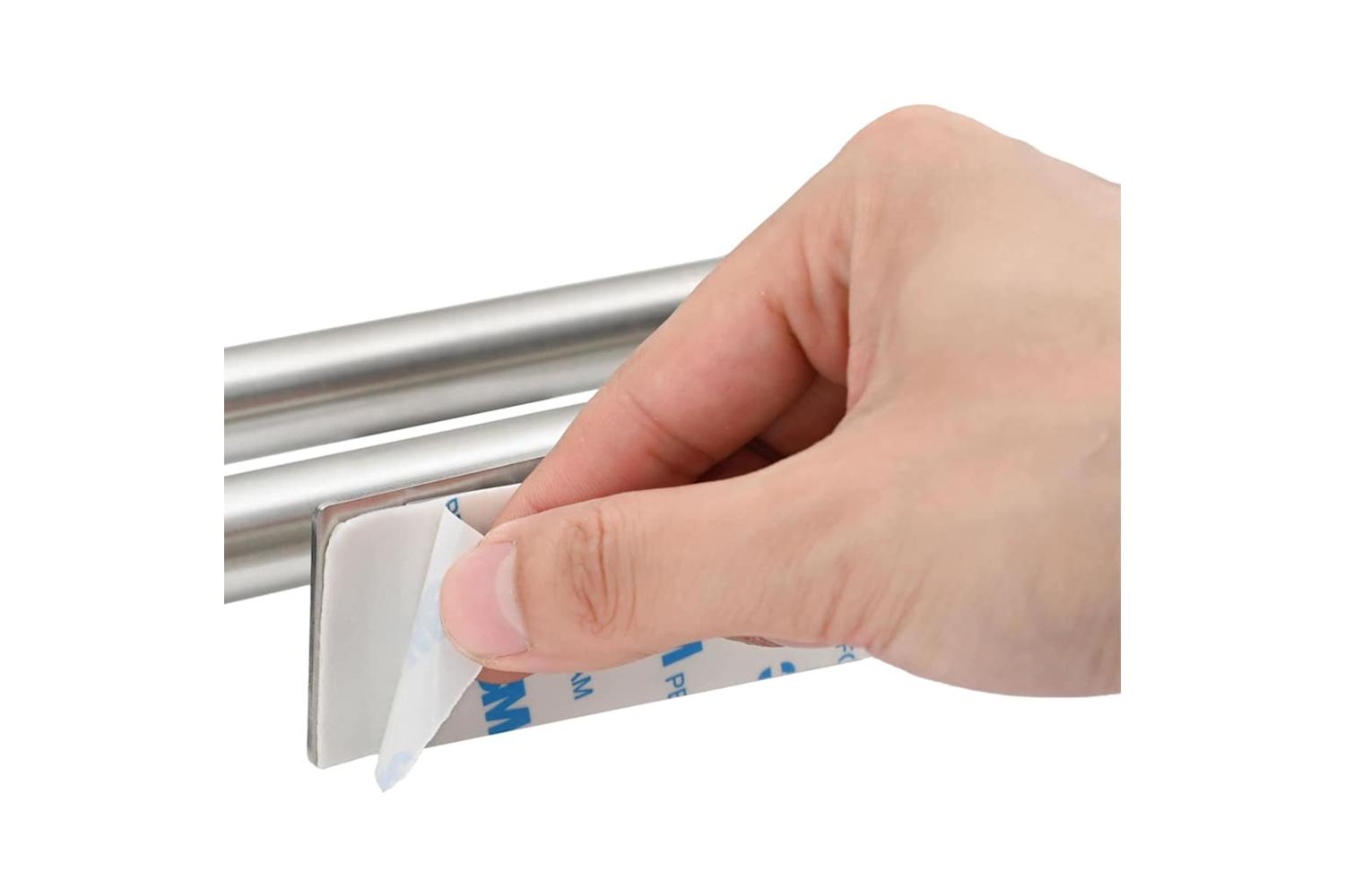 Towel Rack Silver 40 X 9 X 4 Cm Stainless Steel-9