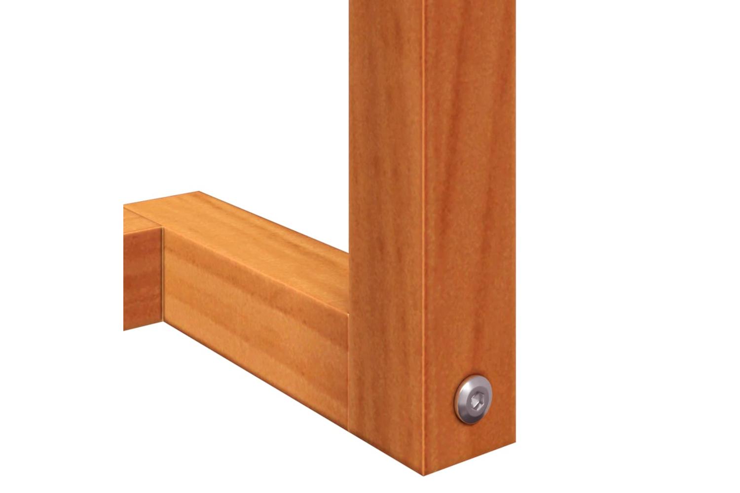 Towel Rack Wax Brown 23x18x110 Cm Solid Wood Pine-8
