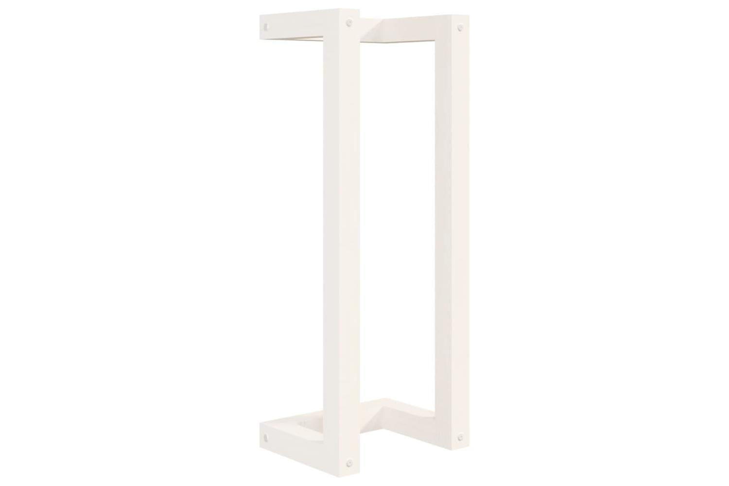 Towel Rack White 23x18x60 Cm Solid Wood Pine-2