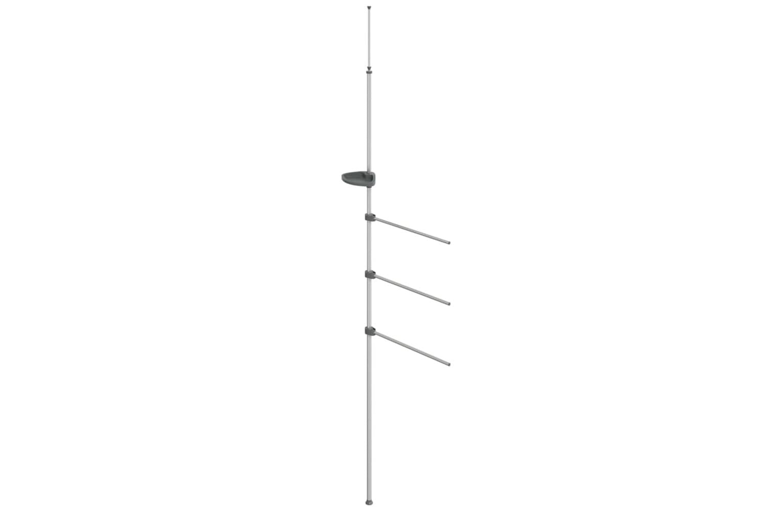 Towel Rail 47x280 Cm Aluminium-2