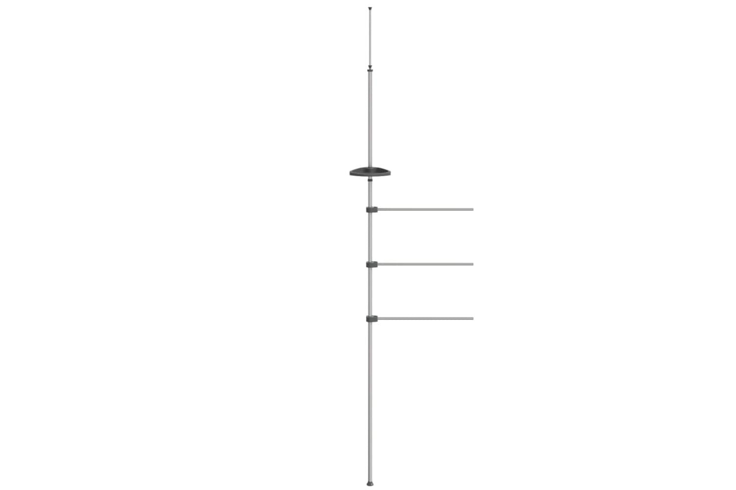 Towel Rail 47x280 Cm Aluminium-3