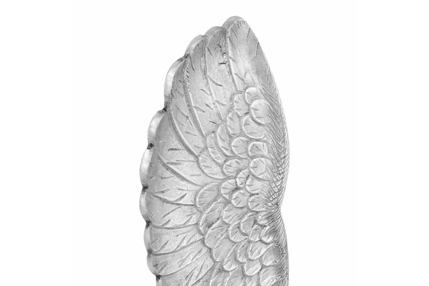 Wings Sculpture Silver 17 X 5 X 59 Cm Aluminium-6