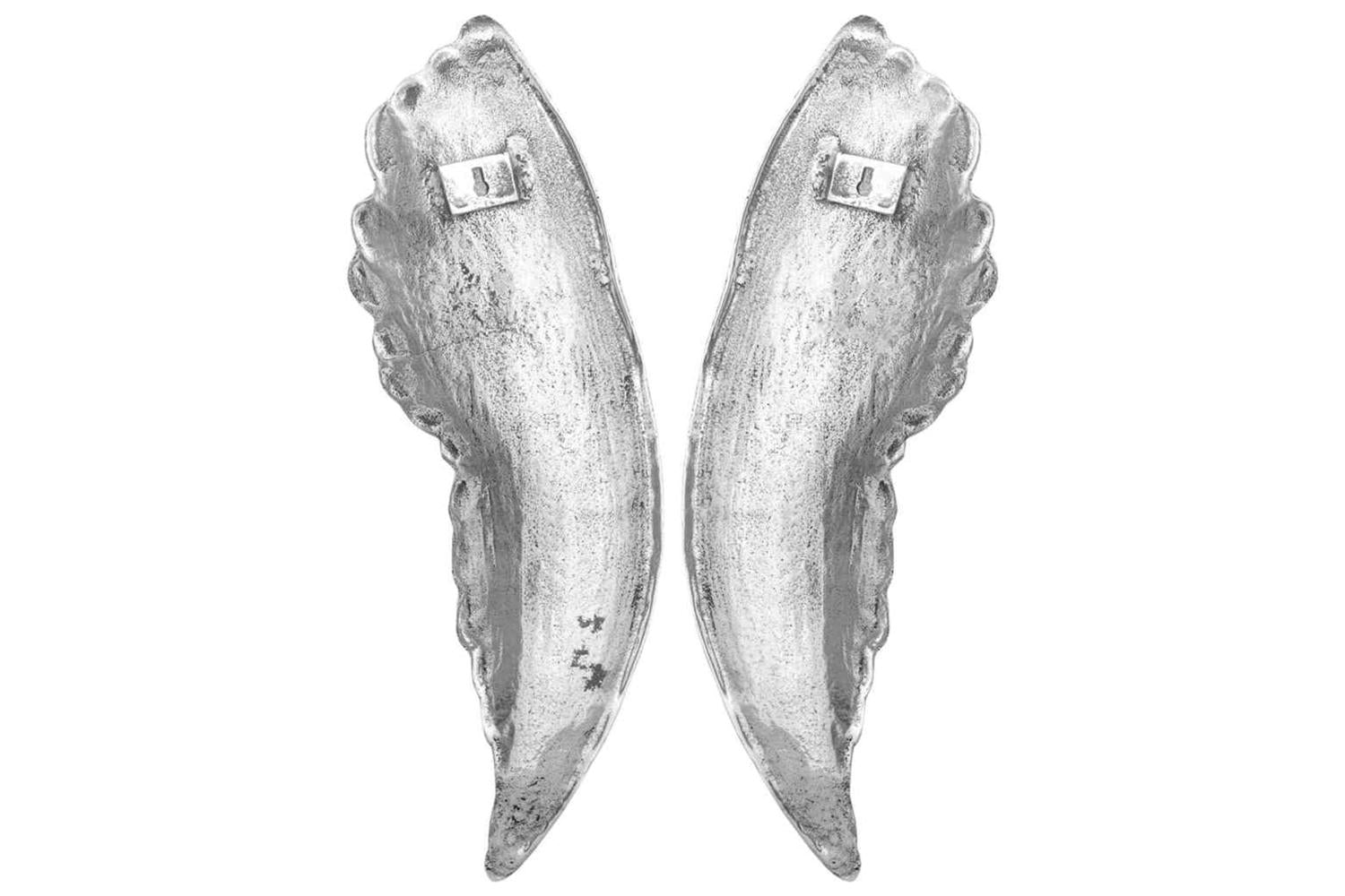 Wings Sculpture Silver 31 X 5 X 91 Cm Aluminium-5