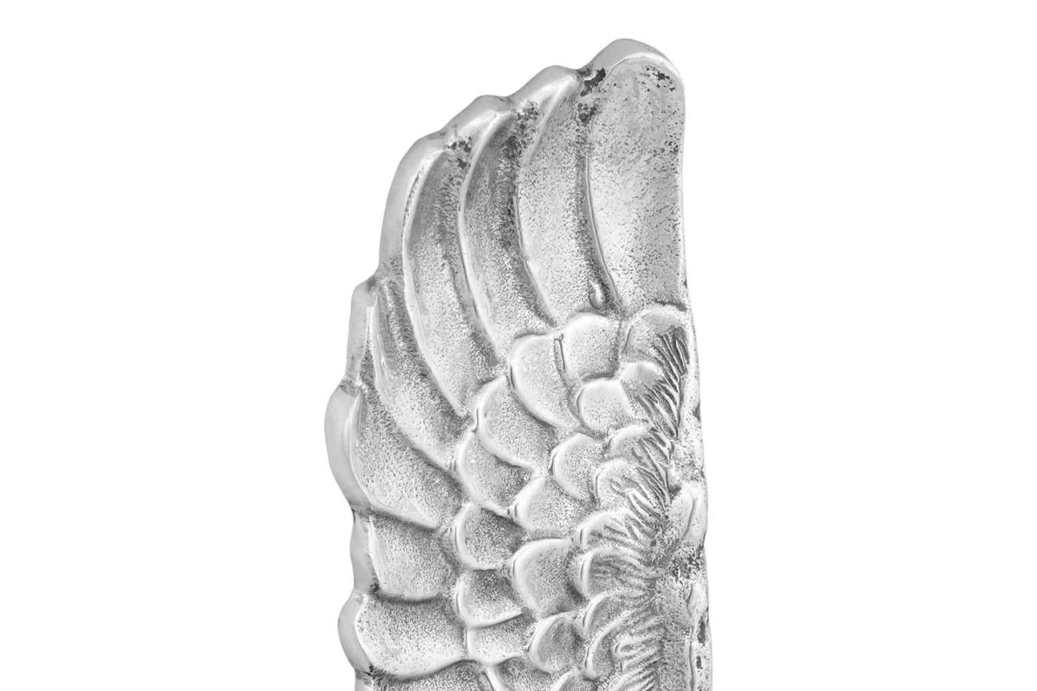 Wings Sculpture Silver 31 X 5 X 91 Cm Aluminium-6