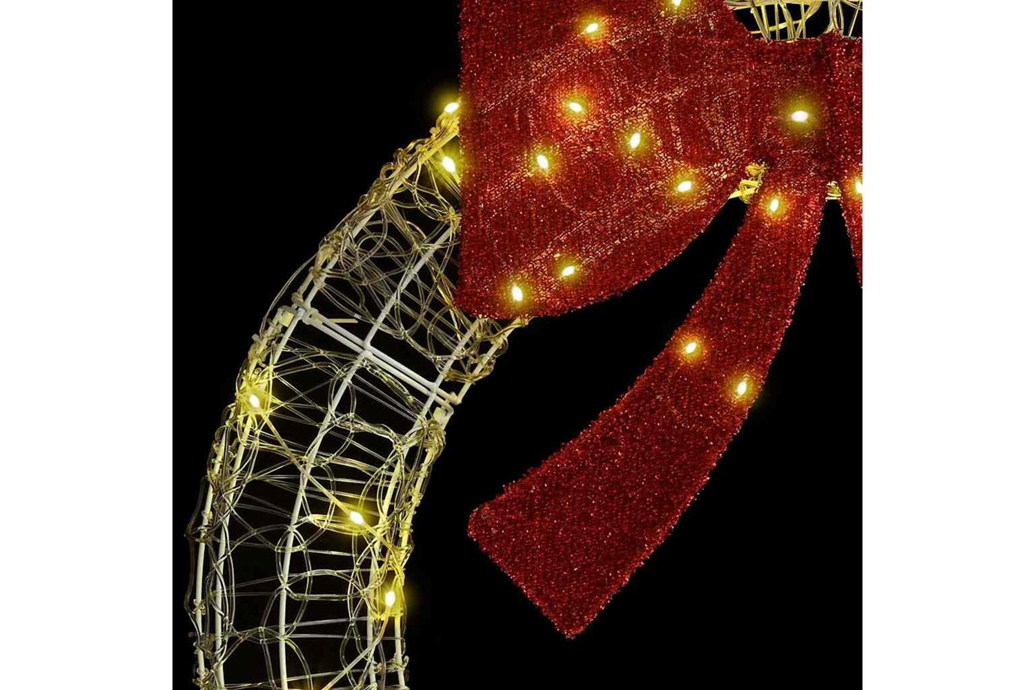 Wreath With 60 Leds Warm White 76 X 85 X 76 Cm Acrylic-4
