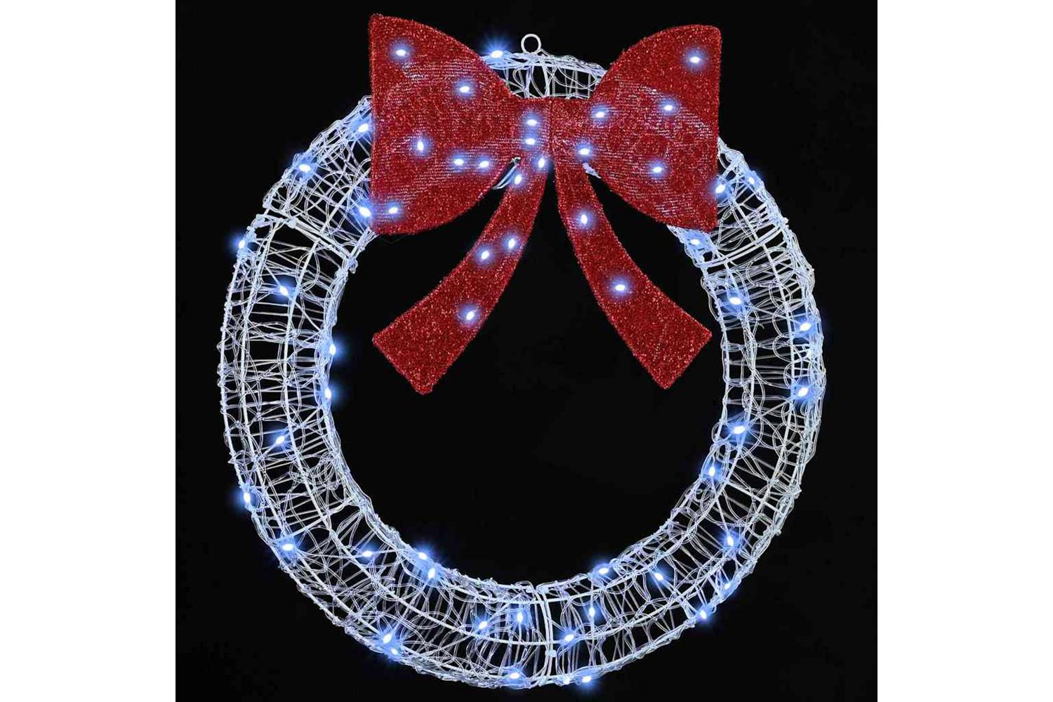 Wreath With 60 Leds Cold White 76 X 85 X 76 Cm Acrylic-2