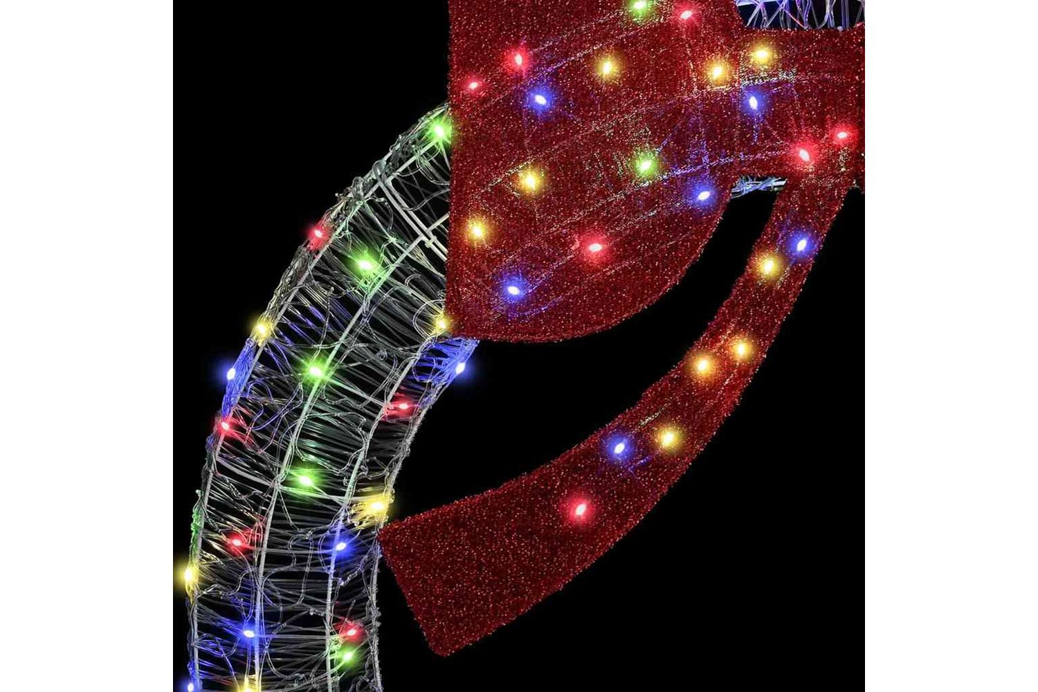 Wreath With 60 Leds Multicolour 76 X 85 X 76 Cm Acrylic-4