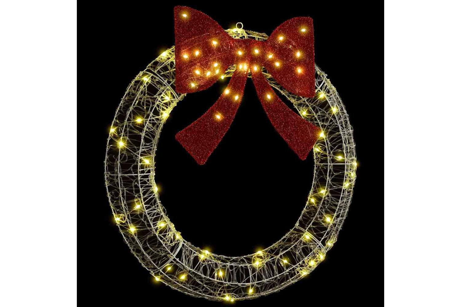 Wreath With 80 Leds Warm White 92 X 95 X 92 Cm Acrylic-2