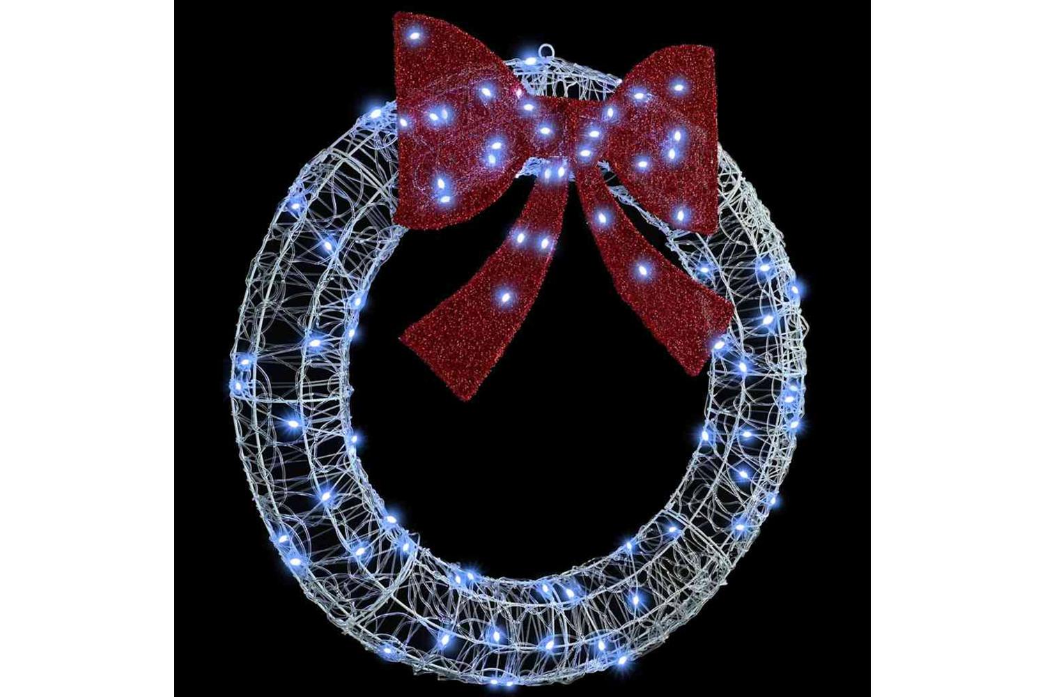 Wreath With 80 Leds Cold White 92 X 95 X 92 Cm Acrylic-2