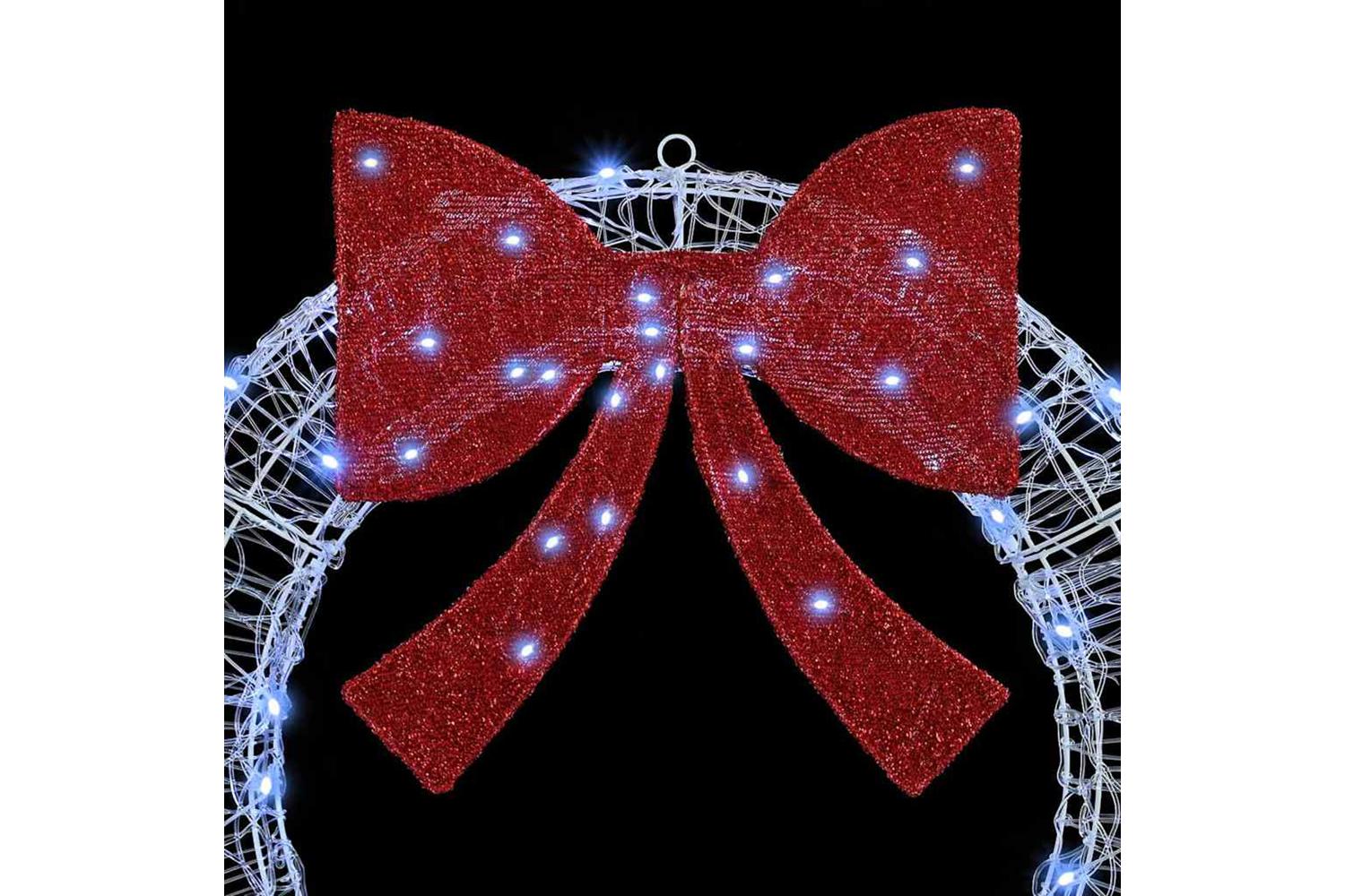 Wreath With 80 Leds Cold White 92 X 95 X 92 Cm Acrylic-3