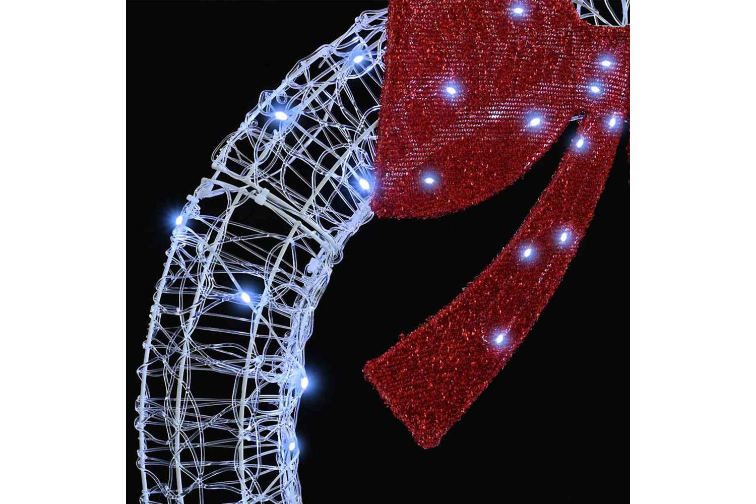 Wreath With 80 Leds Cold White 92 X 95 X 92 Cm Acrylic-4