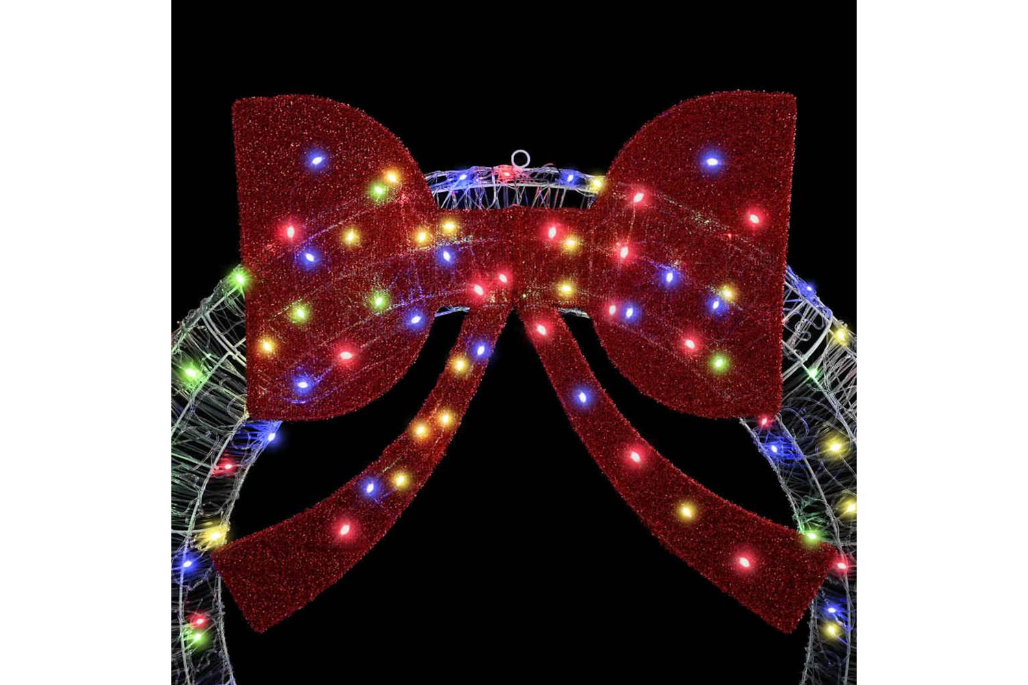 Wreath With 80 Leds Multicolour 92 X 95 X 92 Cm Acrylic-3