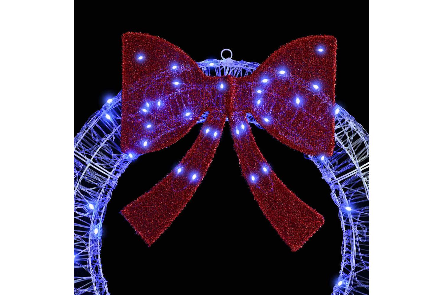 Wreath With 150 Leds Blue 120 Cm Acrylic-3