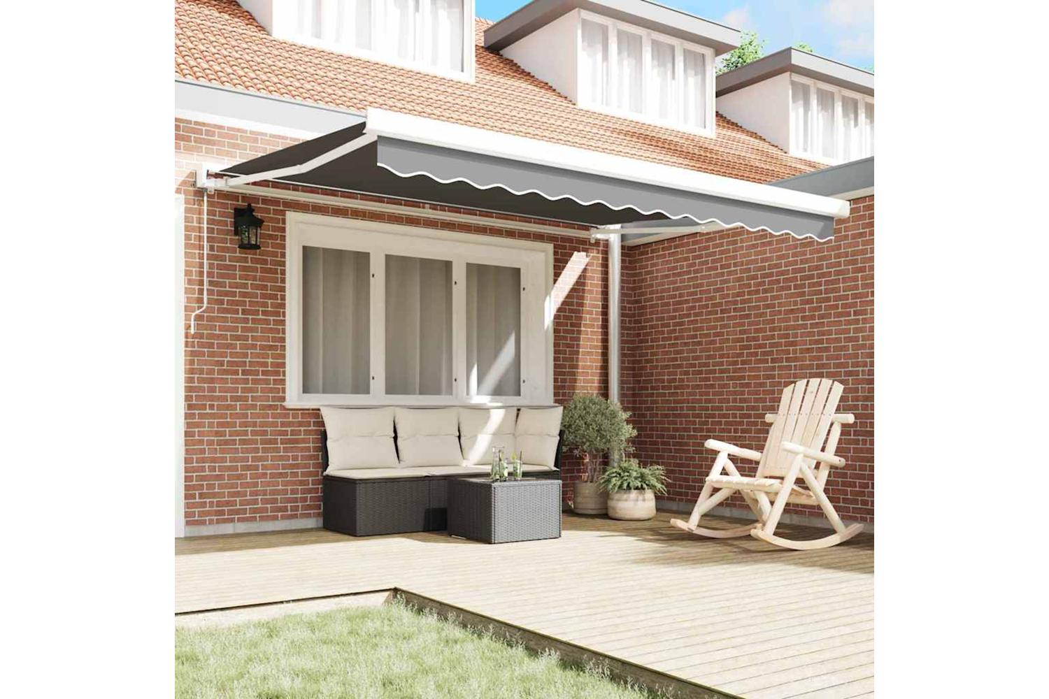 Vidaxl Awning White 35 X 25 M Metal-3