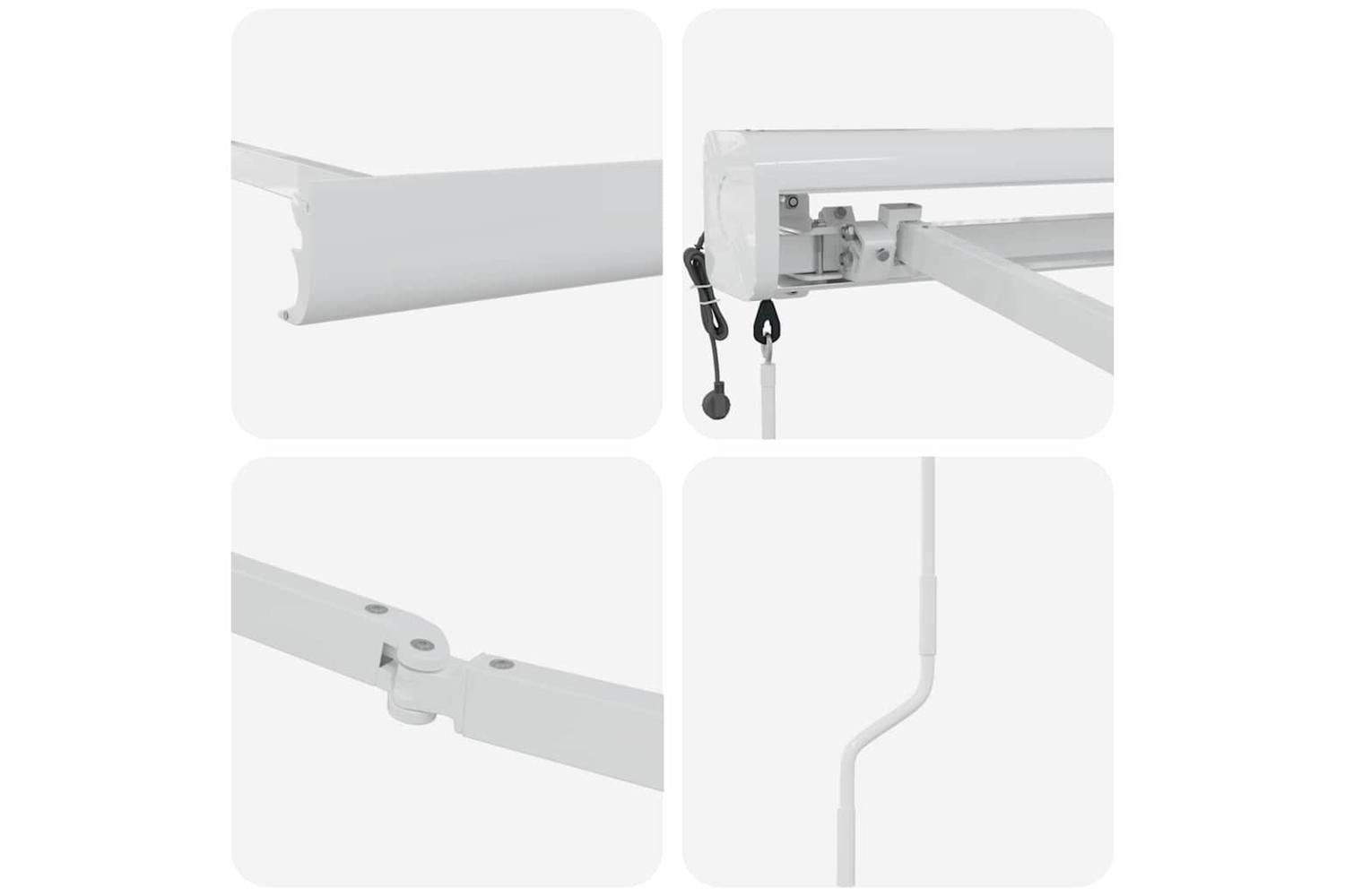 Vidaxl Awning White 35 X 25 M Metal-7