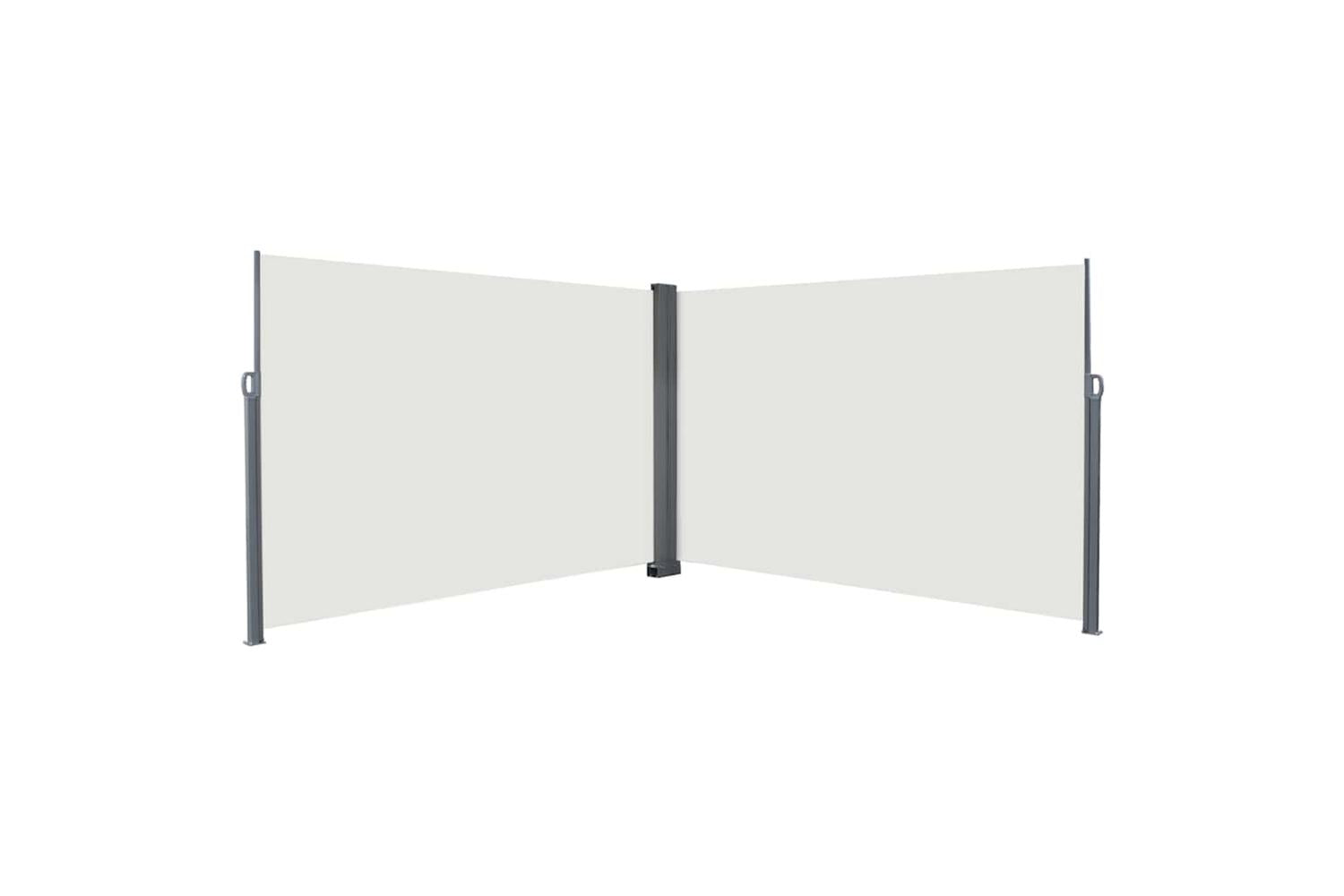 Vidaxl Retractable Side Awning Cream 600 X 200 Cm Metal