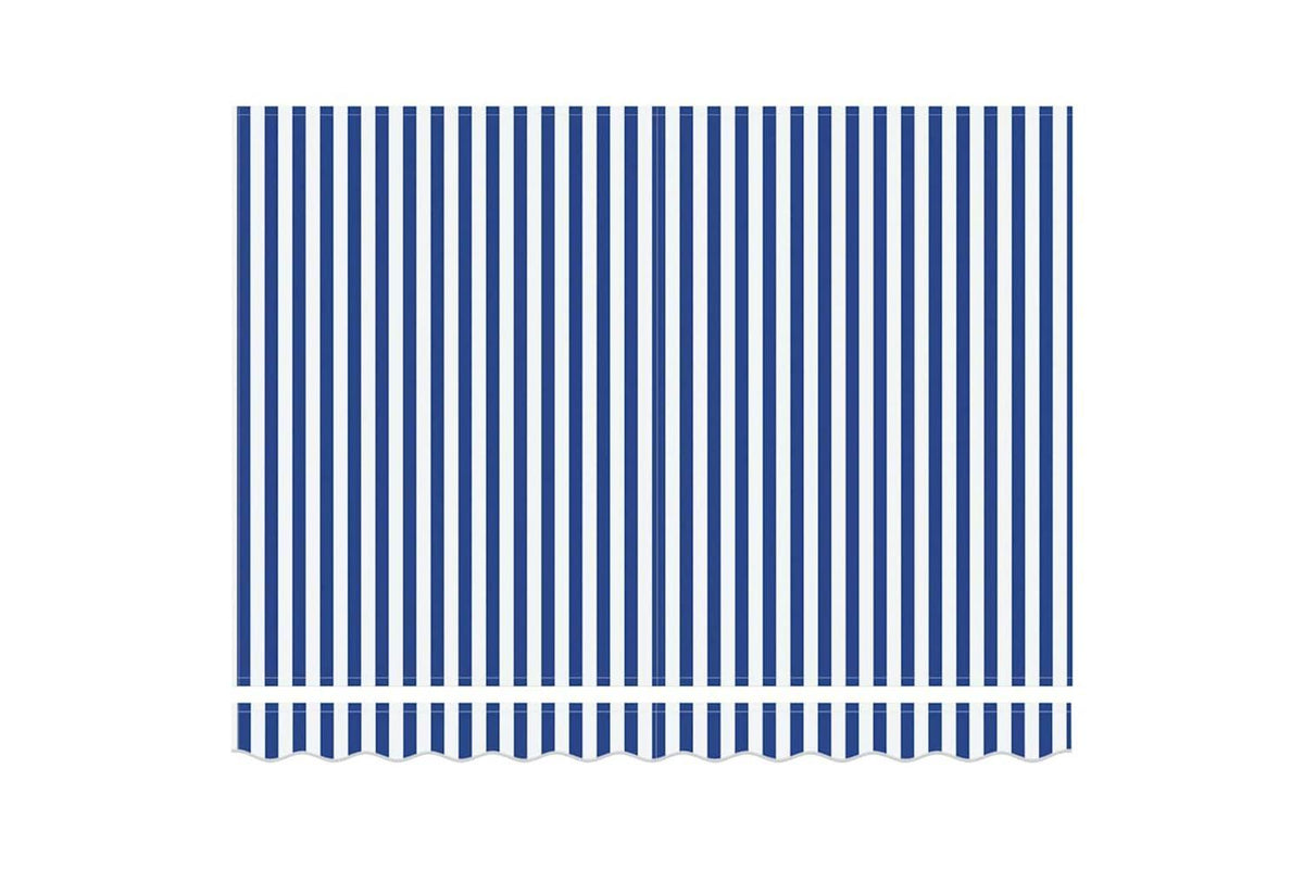 Vidaxl Retractable Awning Blue And White 35 X 25 M Fabric And Metal-8