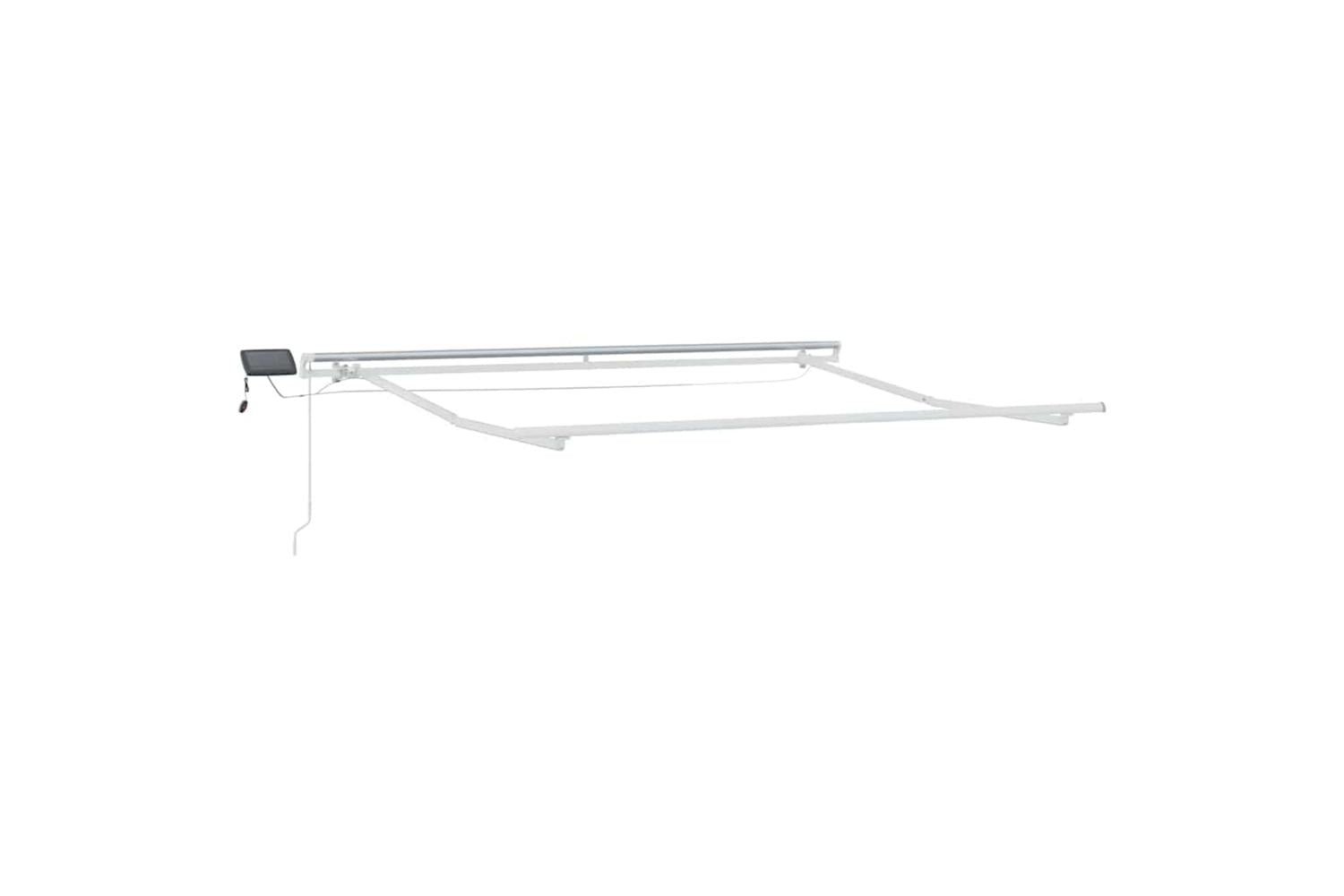 Vidaxl Awning With Manual White 3 X 25 M Metal
