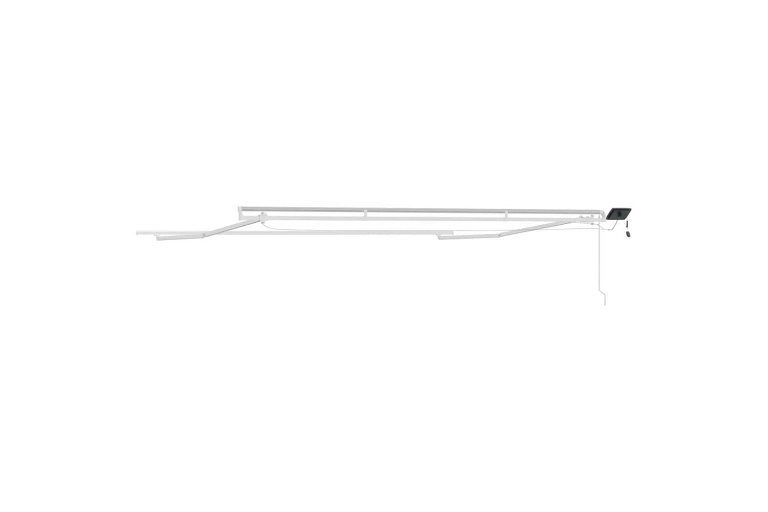 Vidaxl Awning With Manual White 4 X 3 M Metal-8