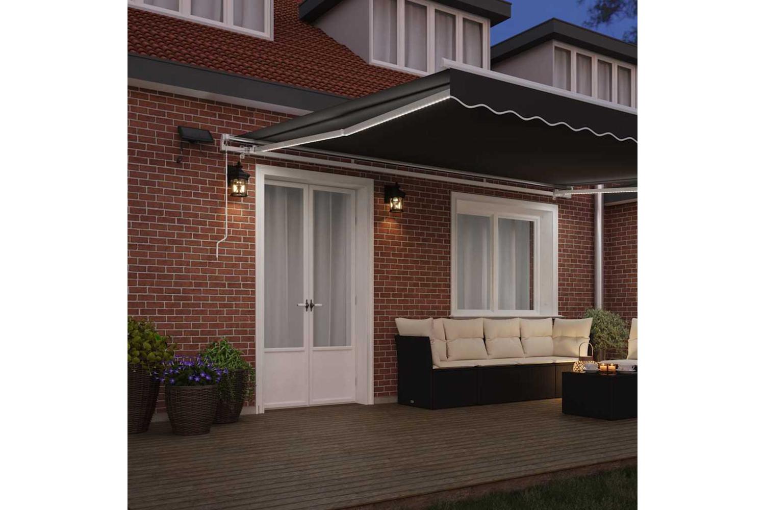 Vidaxl Awning With White 45 X 3 M Metal-3