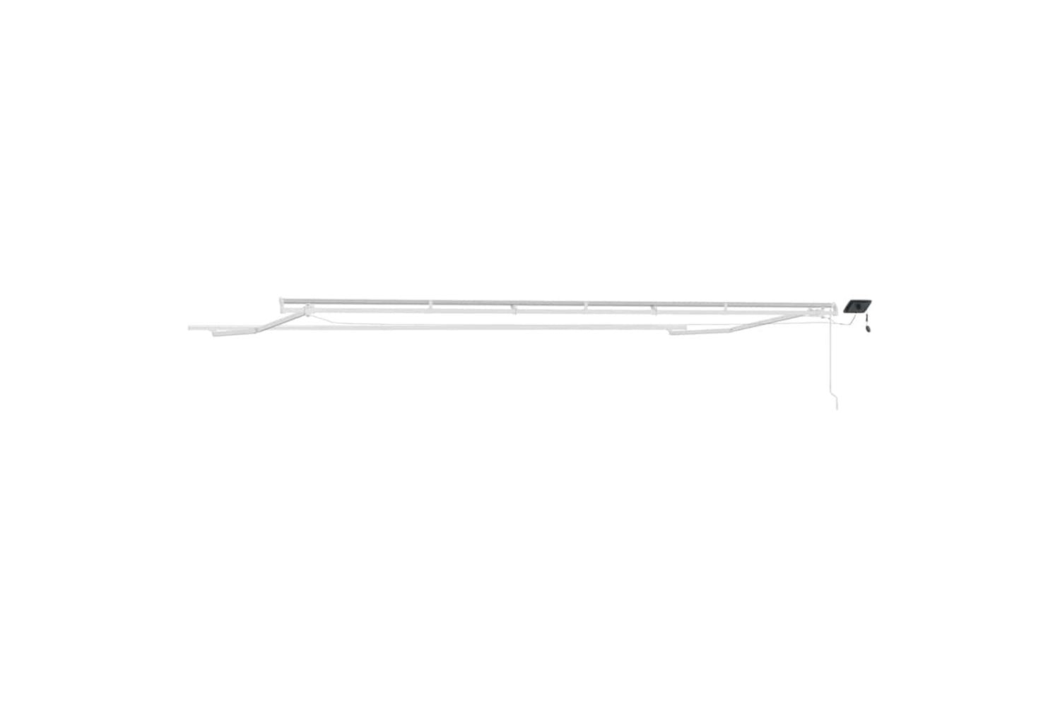 Vidaxl Awning With Manual White 6 X 3 M Metal-8