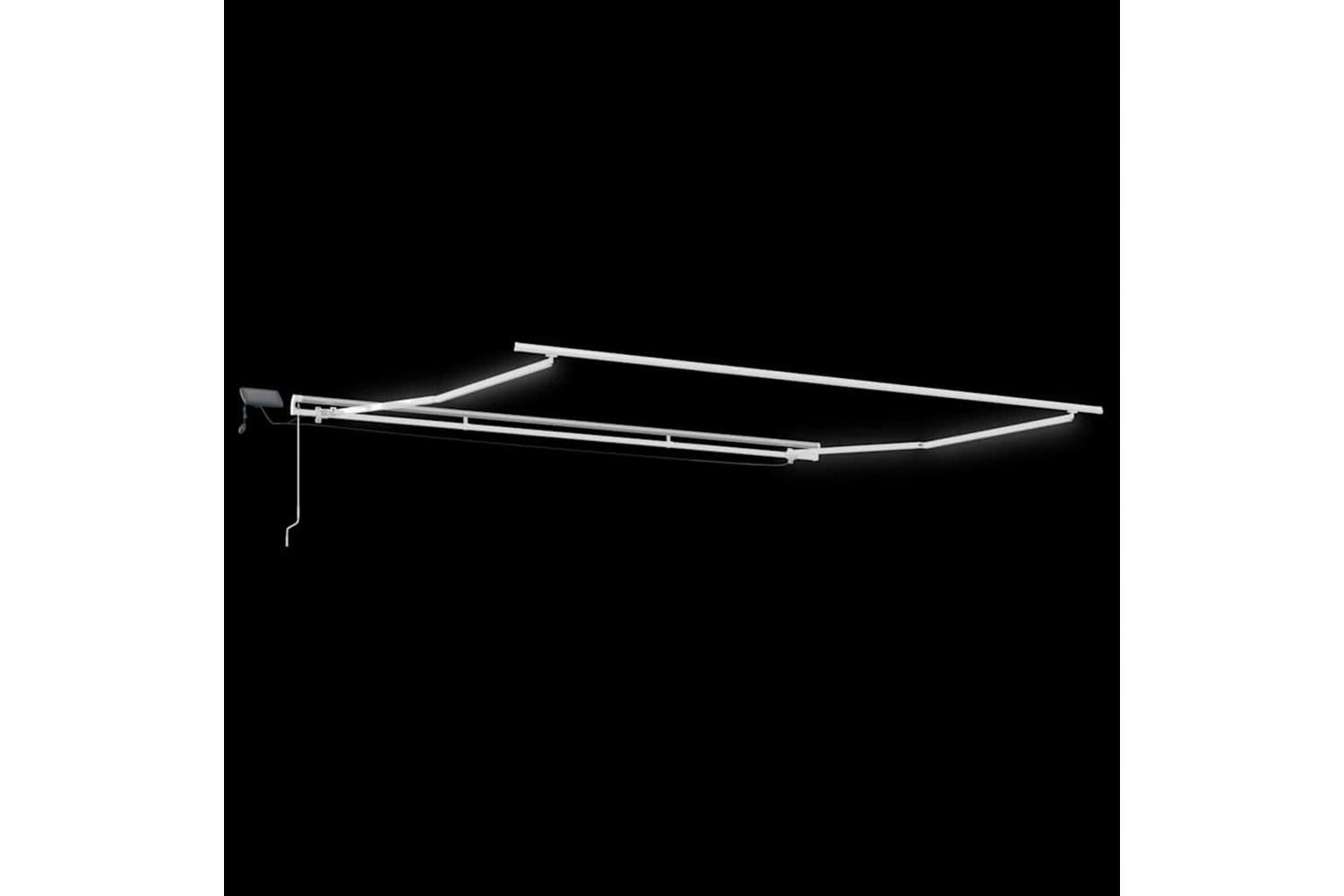 Vidaxl Awning With Manual White 5 X 35 M Metal-5