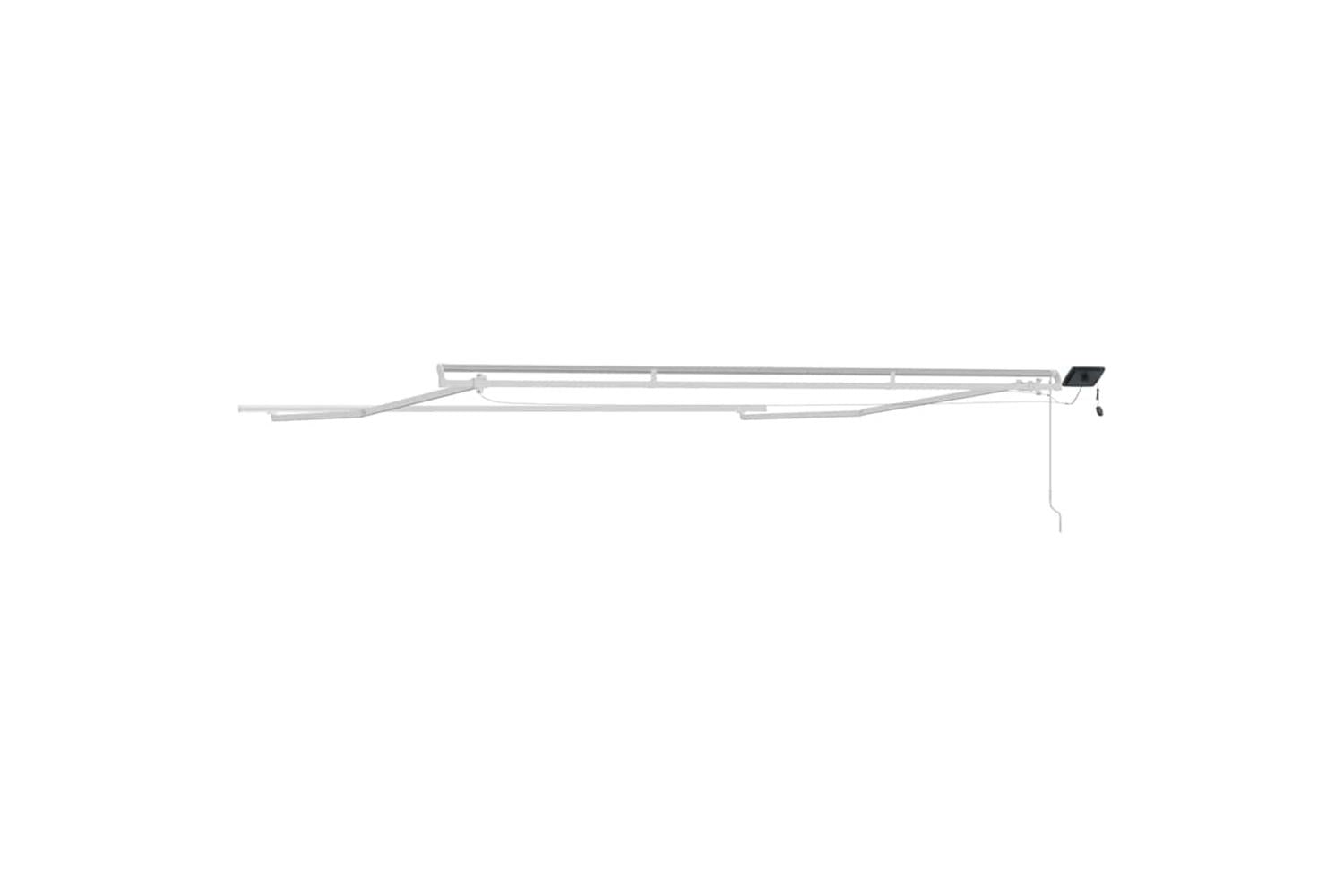 Vidaxl Awning With Manual White 5 X 35 M Metal-8
