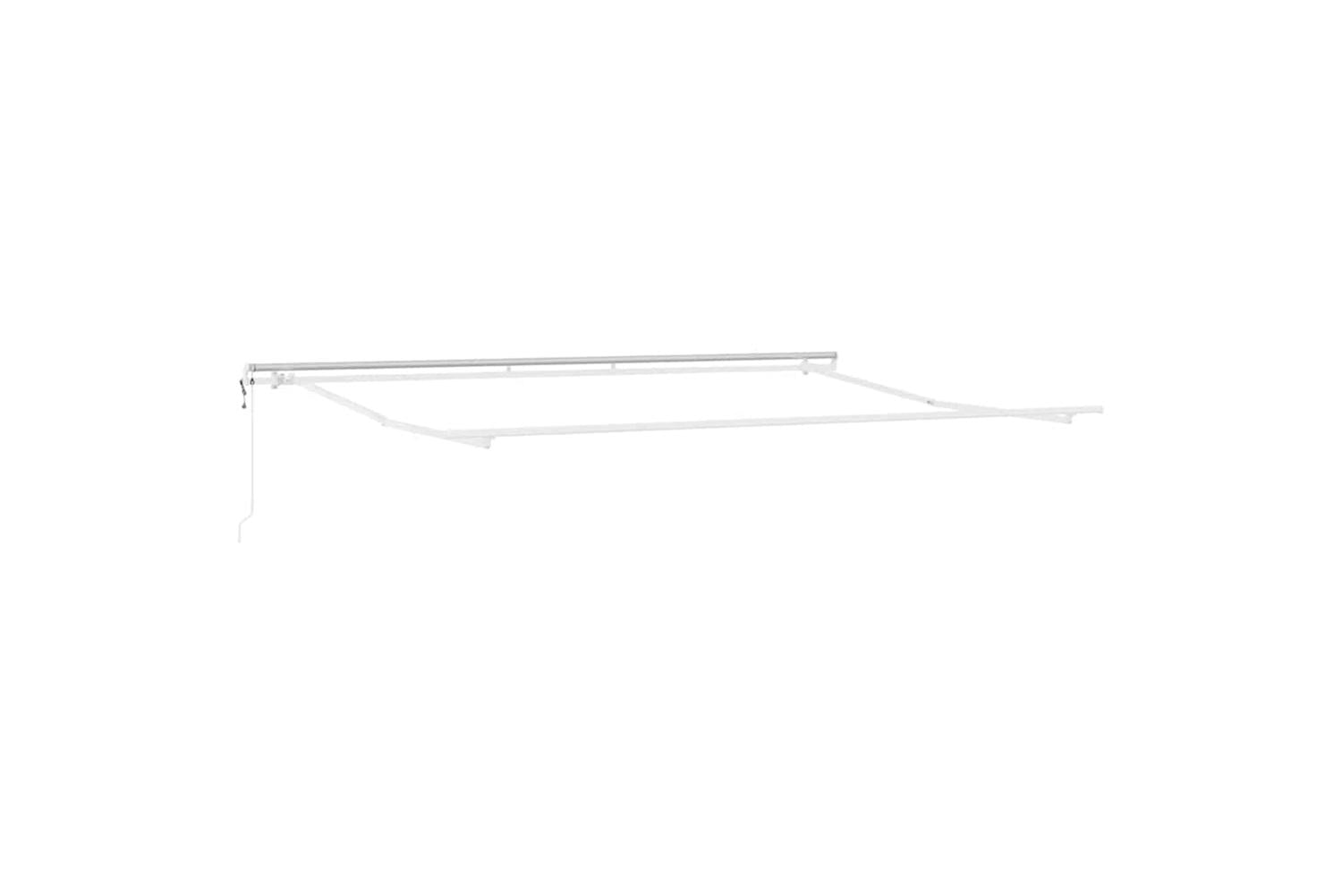 Vidaxl Awning Manual White 45 X 3 M Metal
