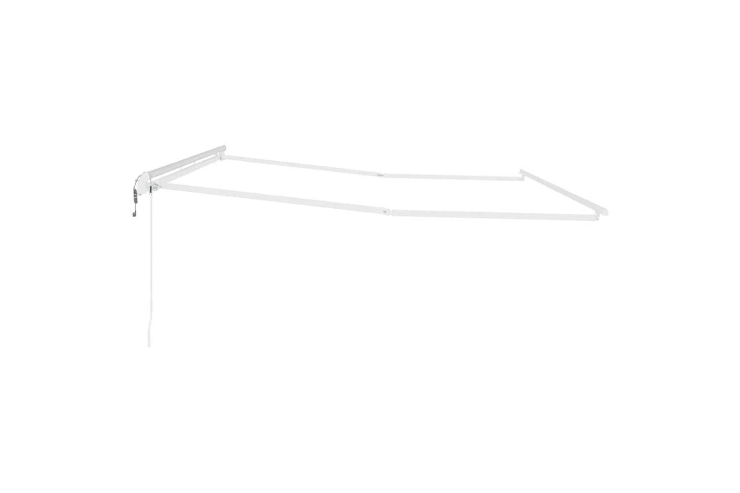 Vidaxl Awning Manual White 45 X 3 M Metal-5