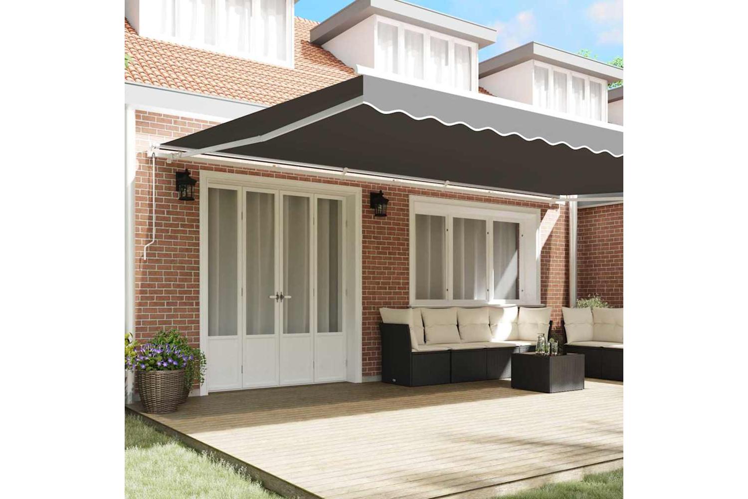 Vidaxl Awning Manual White 6 X 3 M Metal-3