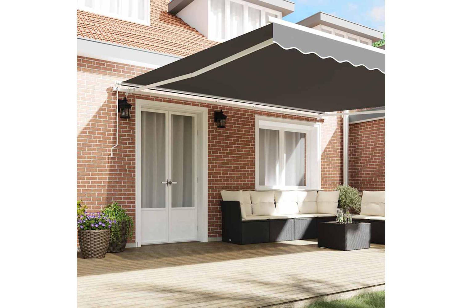 Vidaxl Awning White 45 X 35 M Metal-3