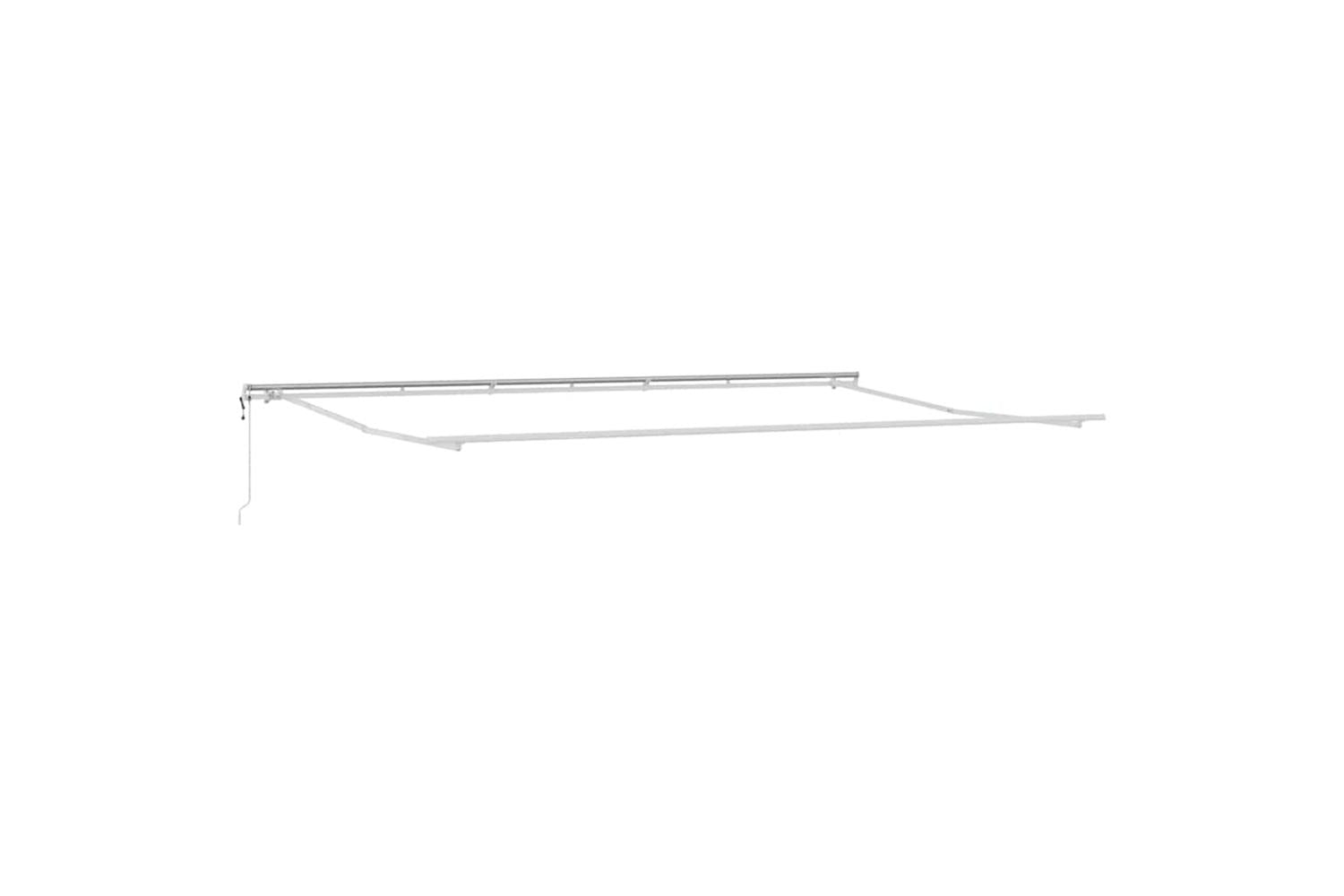 Vidaxl Awning Manual White 6 X 35 M Metal