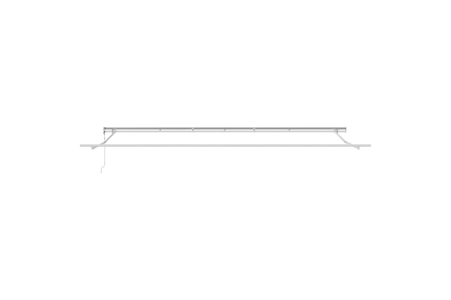 Vidaxl Awning Manual White 6 X 35 M Metal-4