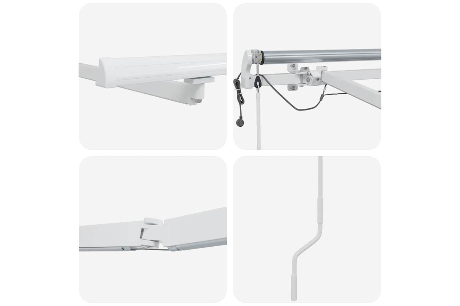 Vidaxl Awning White 5 X 3 M Metal-9