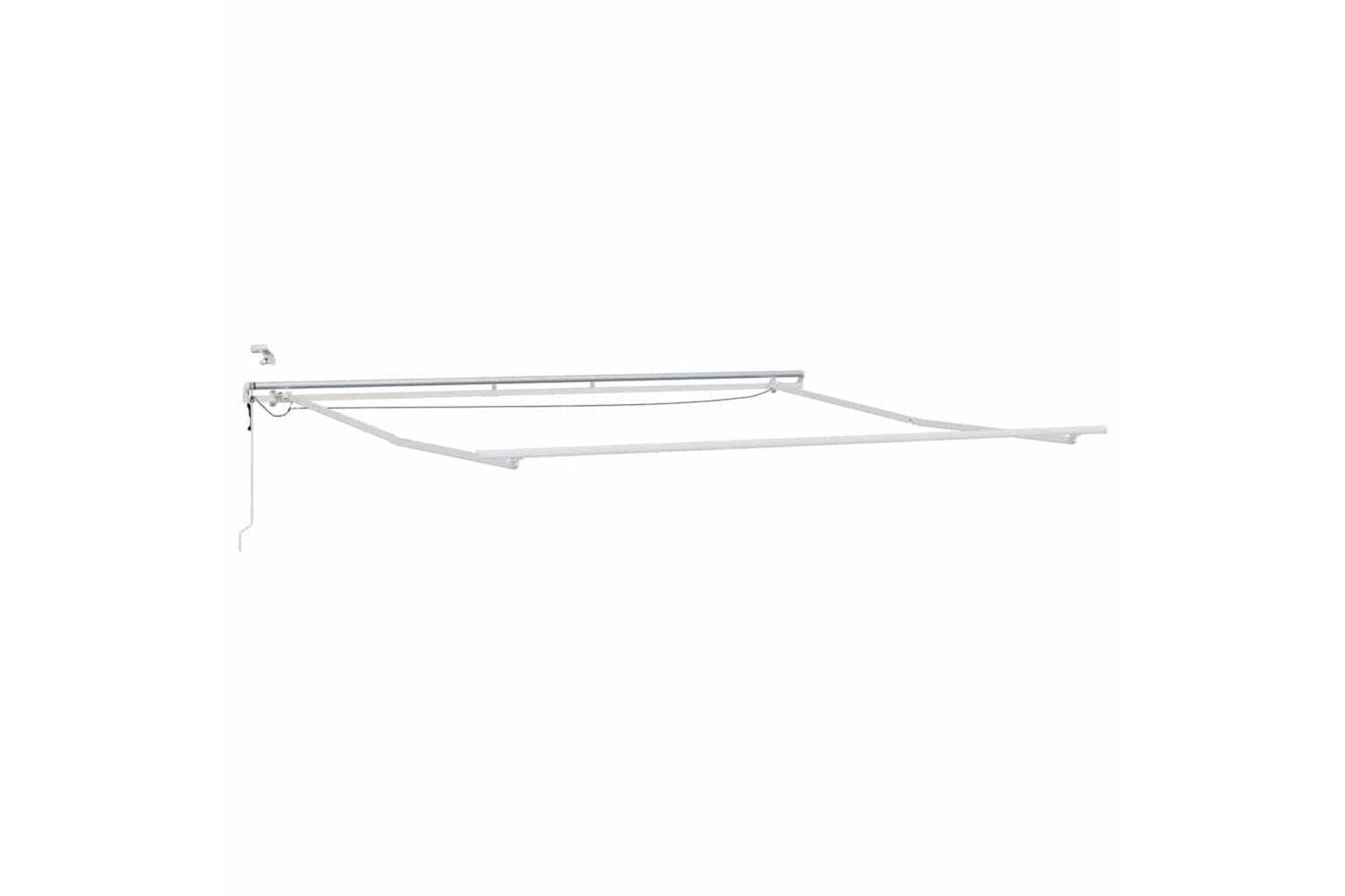 Vidaxl Awning With Manual White 45 X 35 M Metal-2