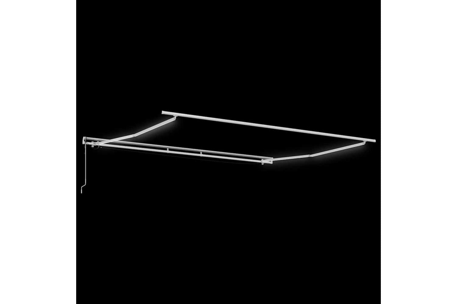 Vidaxl Awning With Manual White 45 X 35 M Metal-5