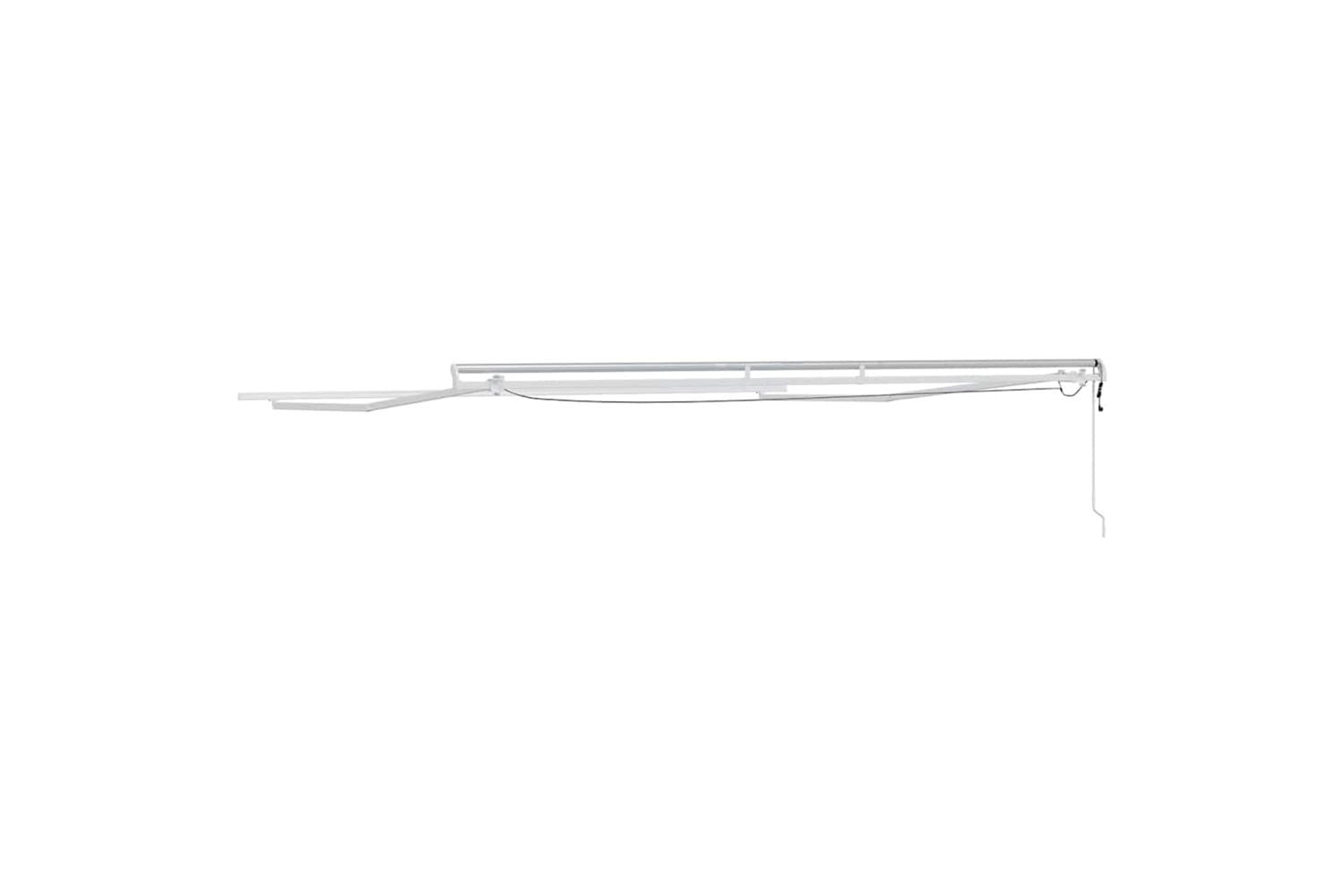 Vidaxl Awning With Manual White 45 X 35 M Metal-8