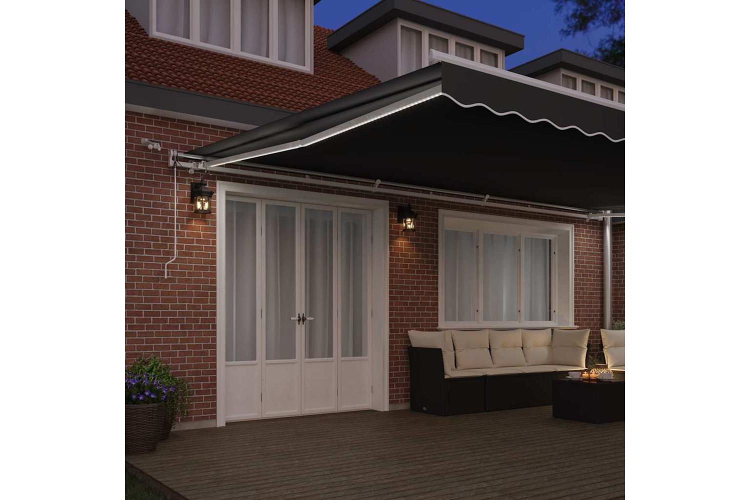 Vidaxl Awning With White 6 X 35 M Metal-3