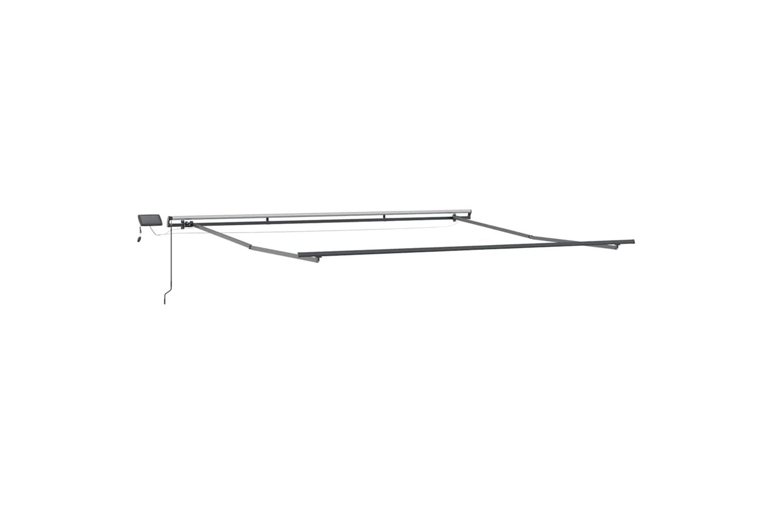 Vidaxl Awning With Manual Anthracite 5 X 35 M Metal-2