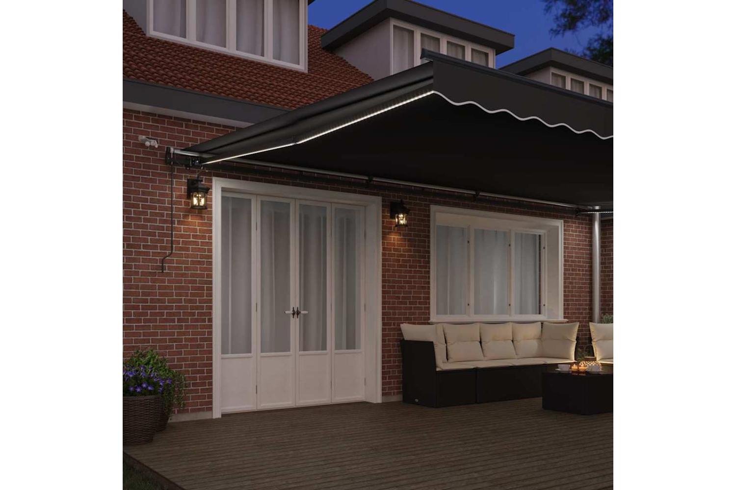 Vidaxl Awning With Manual Anthracite 6 X 35 M Metal-3