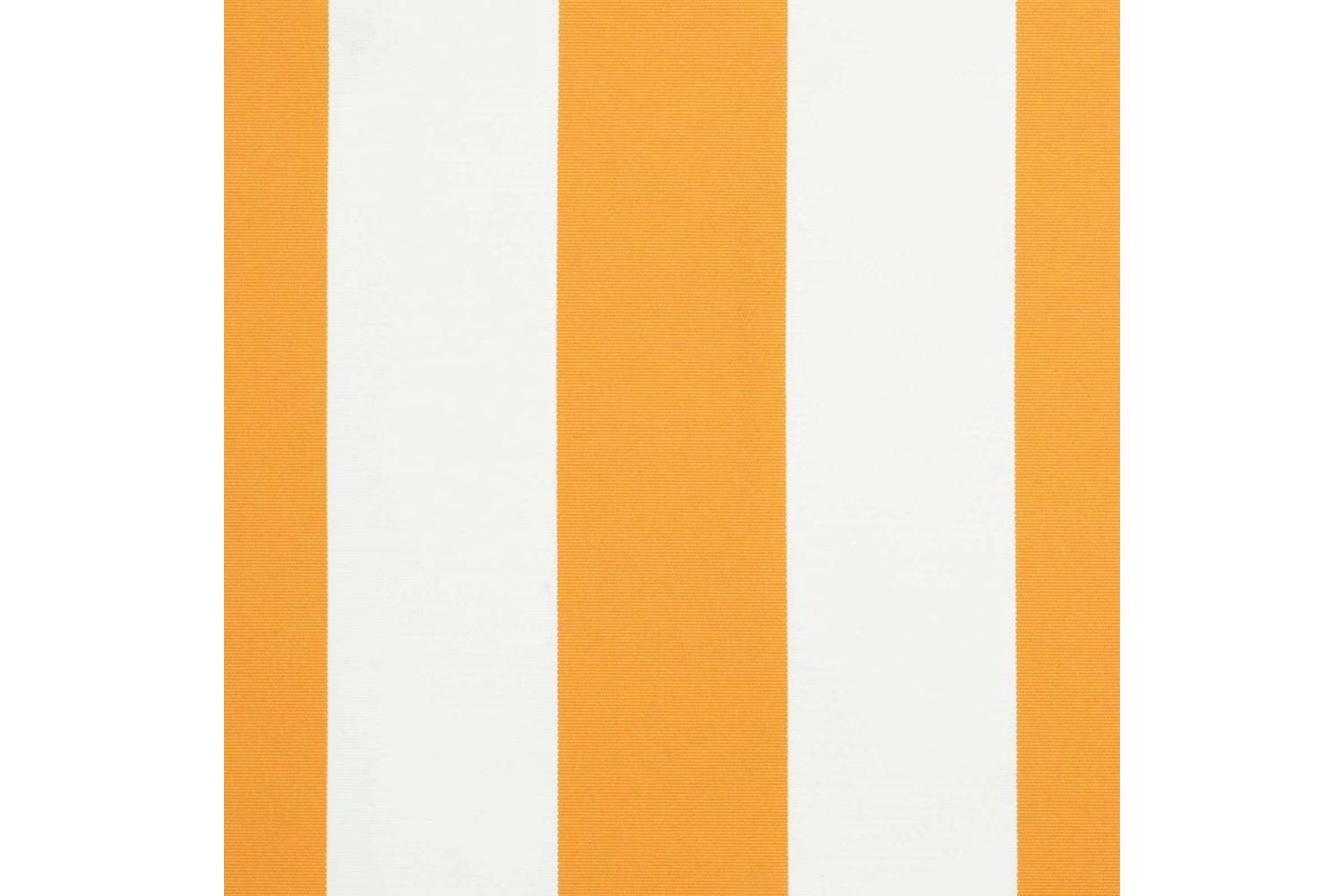 Vidaxl Retractable Awning Manual Yellow And White 250x200 Cm Fabric-10