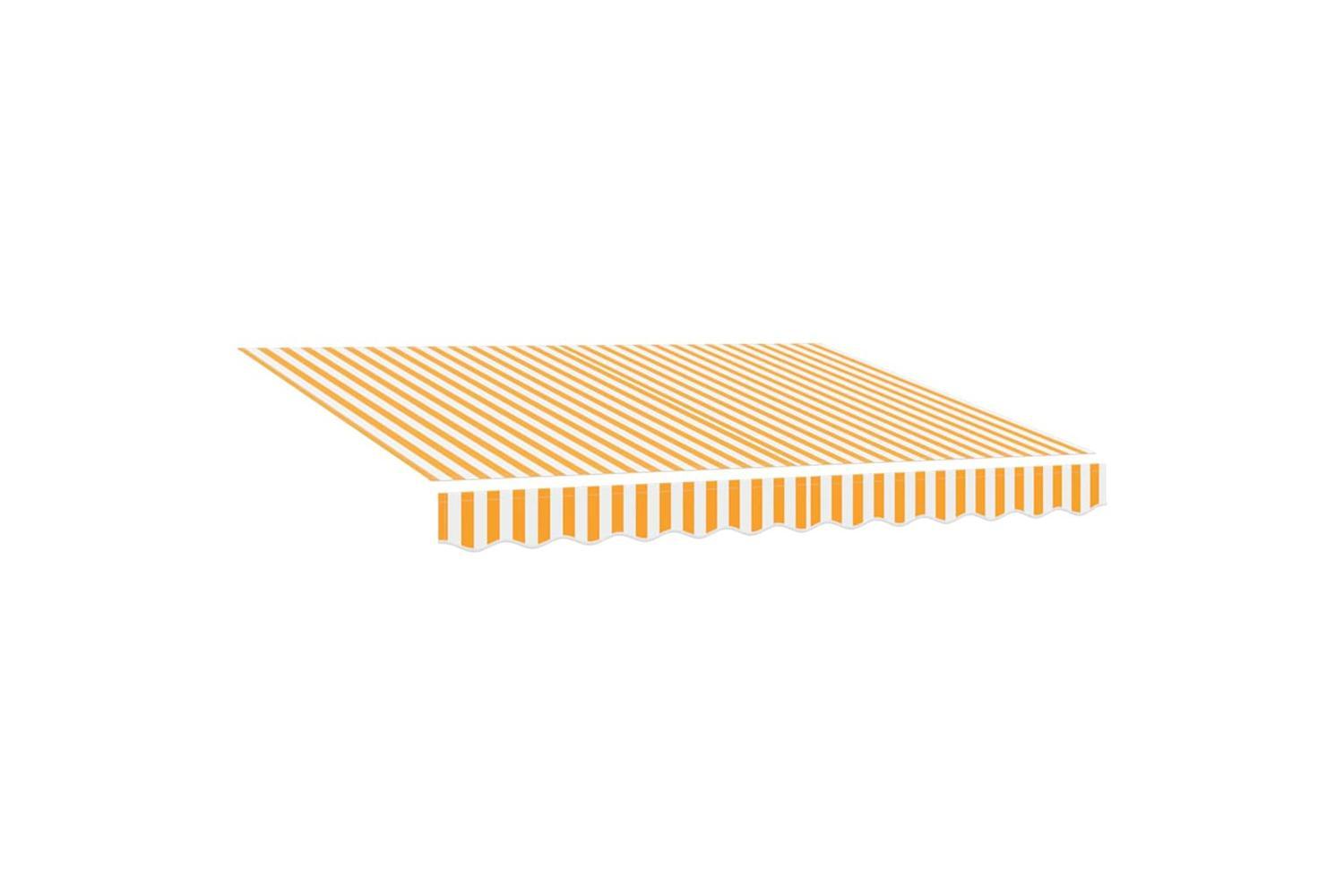 Vidaxl Retractable Awning Yellow And White 250 X 200 Cm-5