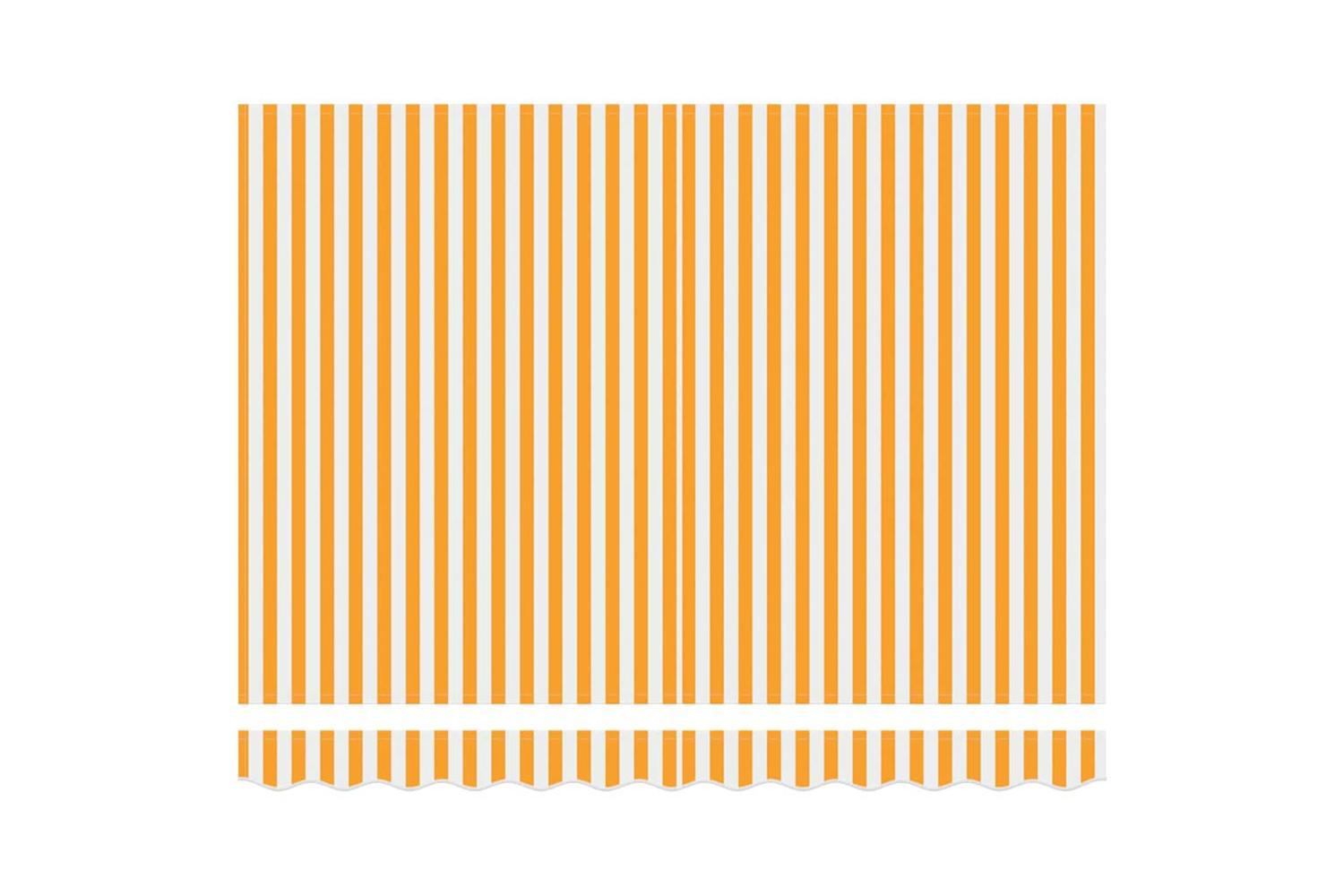 Vidaxl Retractable Awning Yellow And White 250 X 200 Cm-6