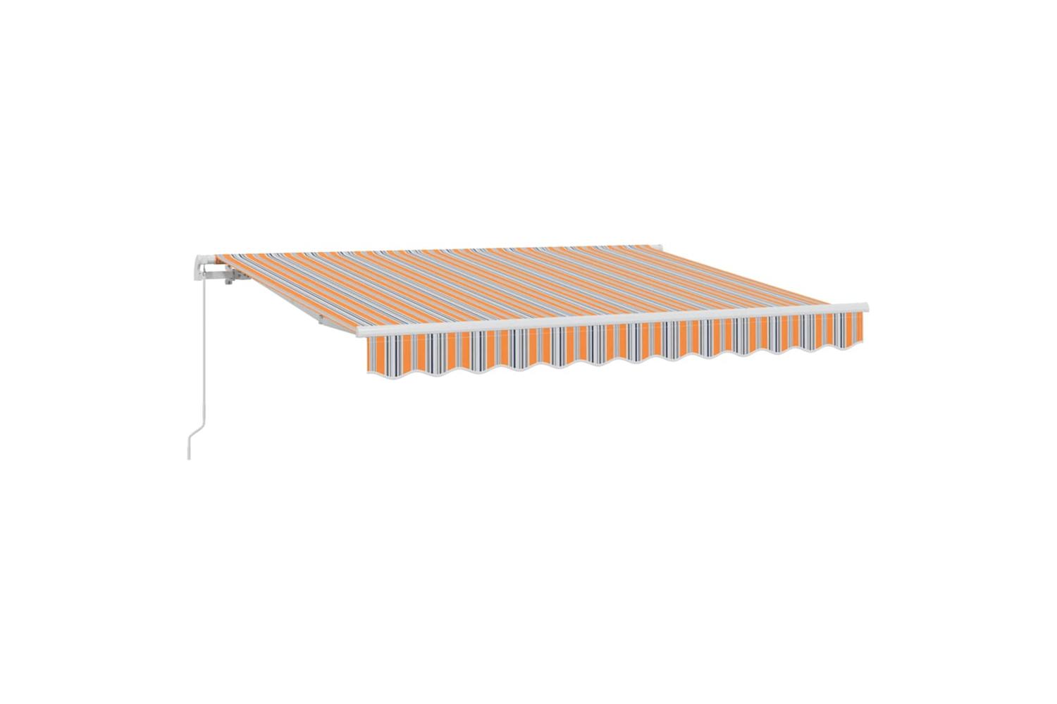 Vidaxl Retractable Awning Manual Multicolour Stripe 250 X 200 Cm-2