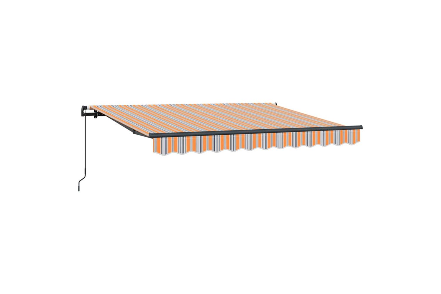 Vidaxl Retractable Awning Manual Multicolour Stripe 250 X 200 Cm-2