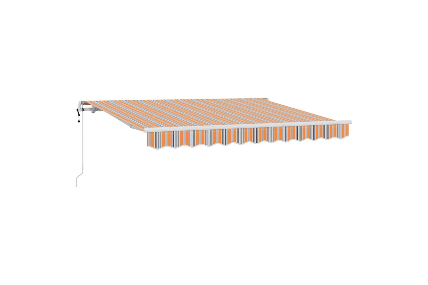 Vidaxl Retractable Awning Multicolour Stripe 250 X 200 Cm-2