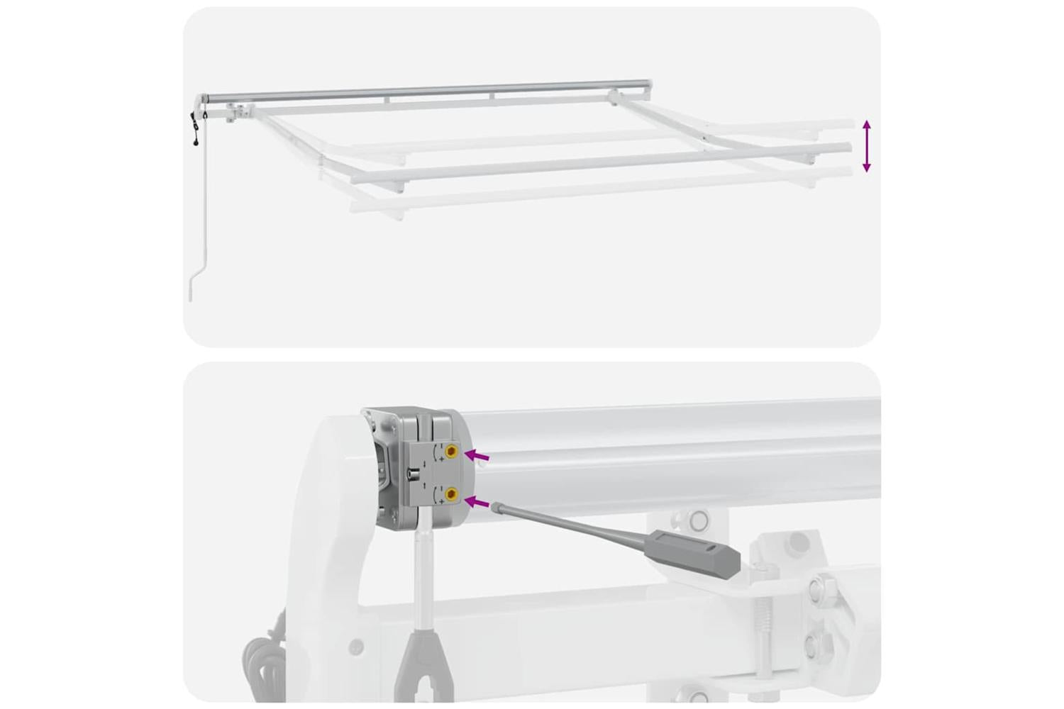 Vidaxl Retractable Awning Multicolour Stripe 250 X 200 Cm-10