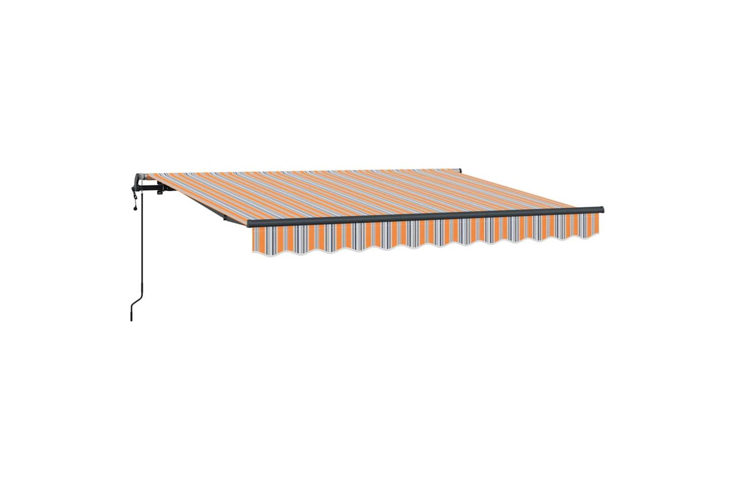 Vidaxl Retractable Awning Multicolour Stripe 250 X 200 Cm-2