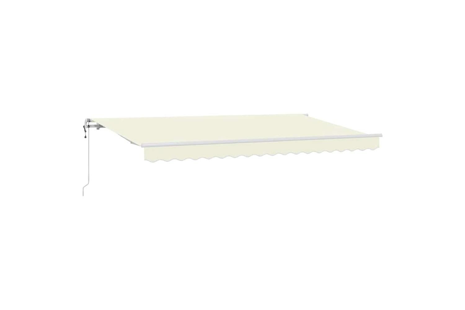 Vidaxl Retractable Awning Cream 350 X 200 Cm Polyester And Aluminium-2