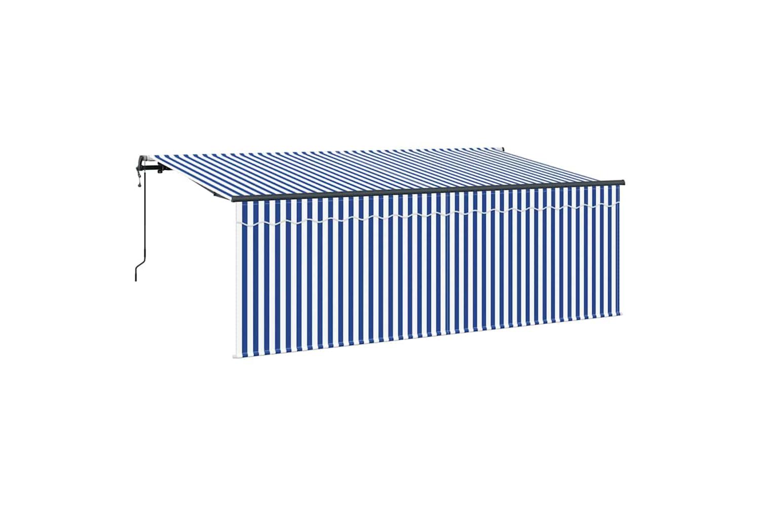 Vidaxl Awning With Blind Cream 350 X 200 X 120 Cm Fabric And Metal-5